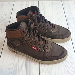Levi's Liam Men's brown and tan hi top sneakers Size 8.5